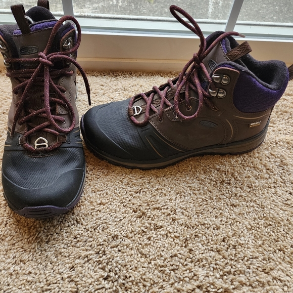 Women keen winter hiking boots leather 7 insulated shelled - Picture 2 of 2